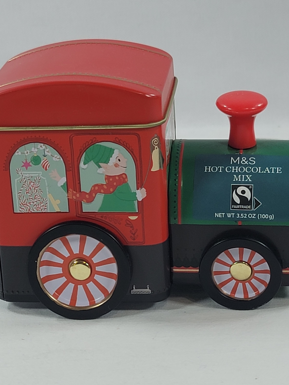 Marks And Spencer Christmas Hot Chocolate Locomotive Train Tin M&S Empty